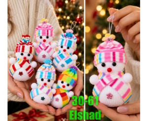 Игрушки елочные 6 шт (разного цвета)